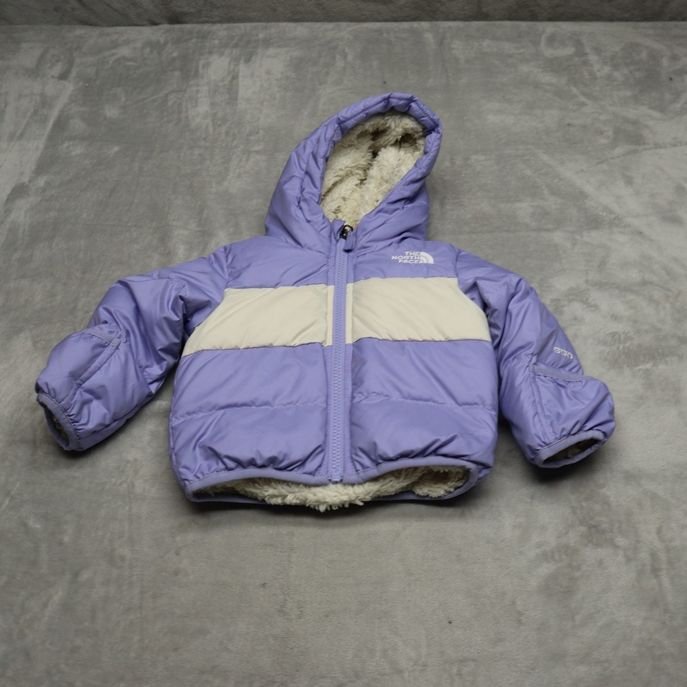 North Face Down Jacket Infant 6-12M Purple Infant Moondoggy Hoodie Insulated